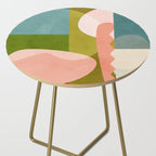 shapes geometry art mid century Side Table Gallery Image 2