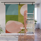 shapes geometry art mid century Wall Mural Gallery Image 1
