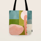 shapes geometry art mid century Tote Bag Gallery Image 1