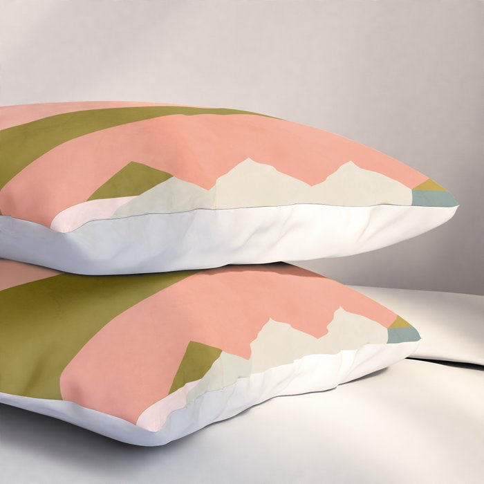 shapes geometry art mid century Pillow Sham Gallery Image 3