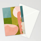 shapes geometry art mid century Stationery Card Gallery Image 2