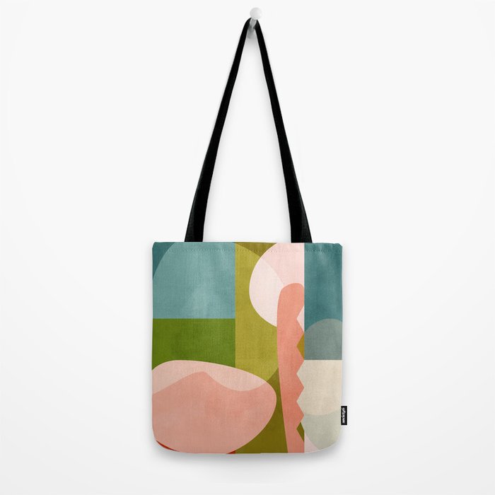shapes geometry art mid century Tote Bag Gallery Image 2