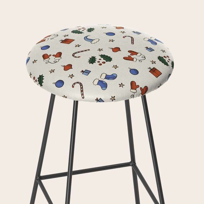 Christmas Pattern #3 Stool Gallery Image 2
