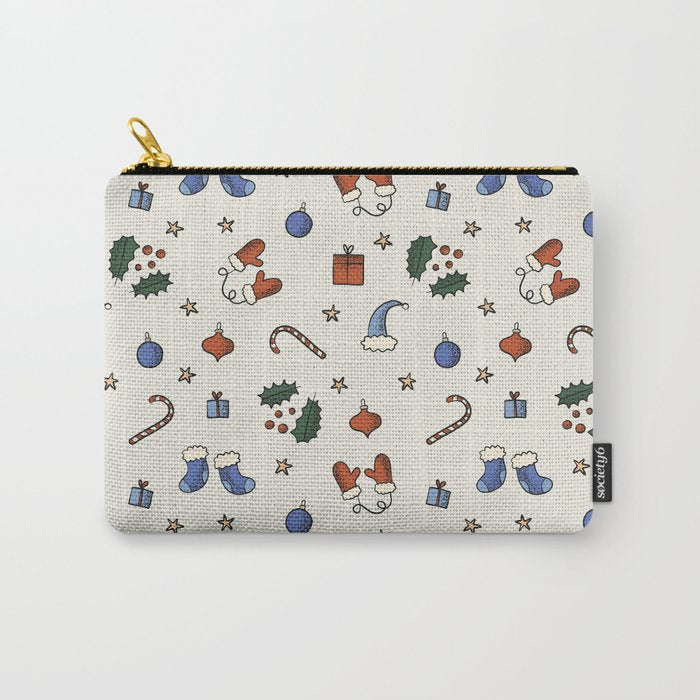 Christmas Pattern #3 Carry All Pouch Gallery Image 1