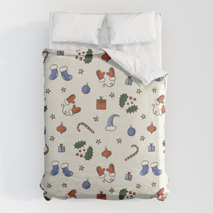 Christmas Pattern #3 Duvet Cover Gallery Image 6