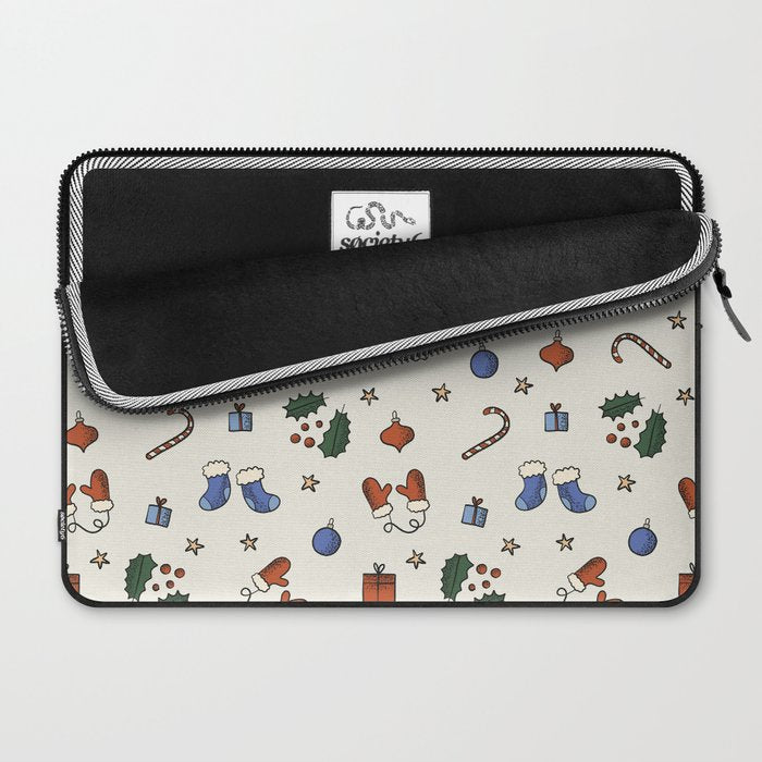 Christmas Pattern #3 Laptop Sleeve Gallery Image 2