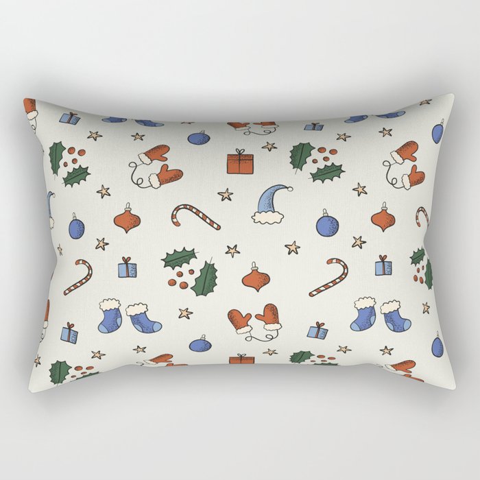Christmas Pattern #3 Rectangular Pillow Gallery Image 2