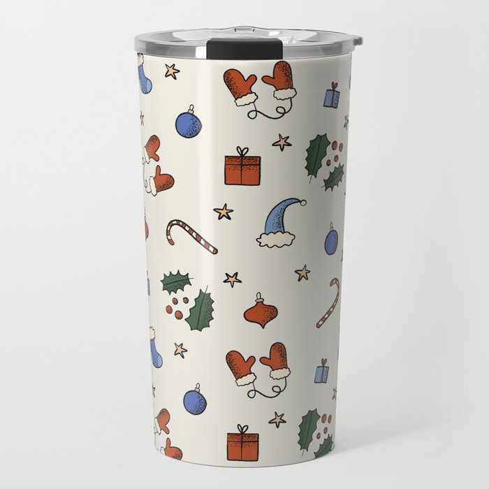 Christmas Pattern #3 Travel Mug Gallery Image 1