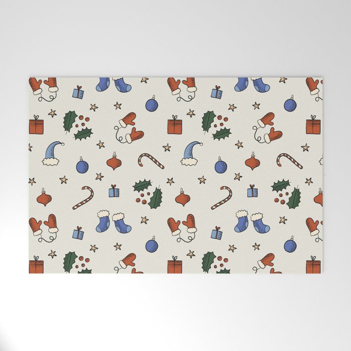 Christmas Pattern #3 Welcome Mat Gallery Image 1