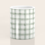 watercolor plaid - sage Coffee Mug Gallery Image 4
