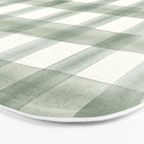 watercolor plaid - sage Bath Mat Gallery Image 3