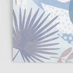 Tropical Boho Jungle Pattern 4 - Blue  Poster Gallery Image 3