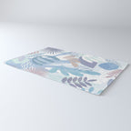 Tropical Boho Jungle Pattern 4 - Blue  Rug Gallery Image 3
