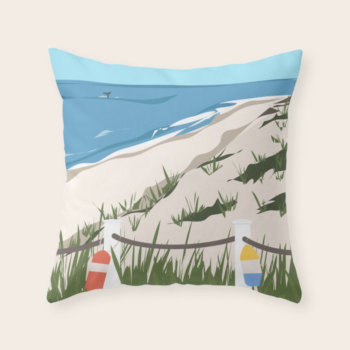 Cape Cod Summer Throw Pillow Gallery Image 1