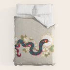 Snake and flowers 2 Comforter Gallery Image 6