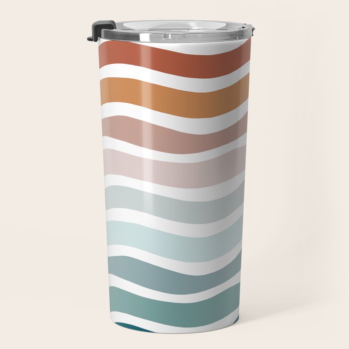 Rainbow Waves Travel Mug Gallery Image 3