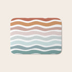 Rainbow Waves Bath Mat Gallery Image 1
