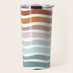 Rainbow Waves Travel Mug Gallery Image 1