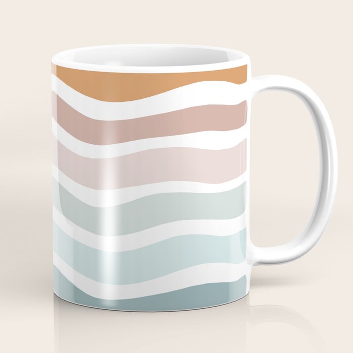 Rainbow Waves Coffee Mug Gallery Image 1