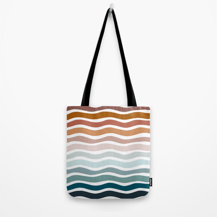 Rainbow Waves Tote Bag Gallery Image 2