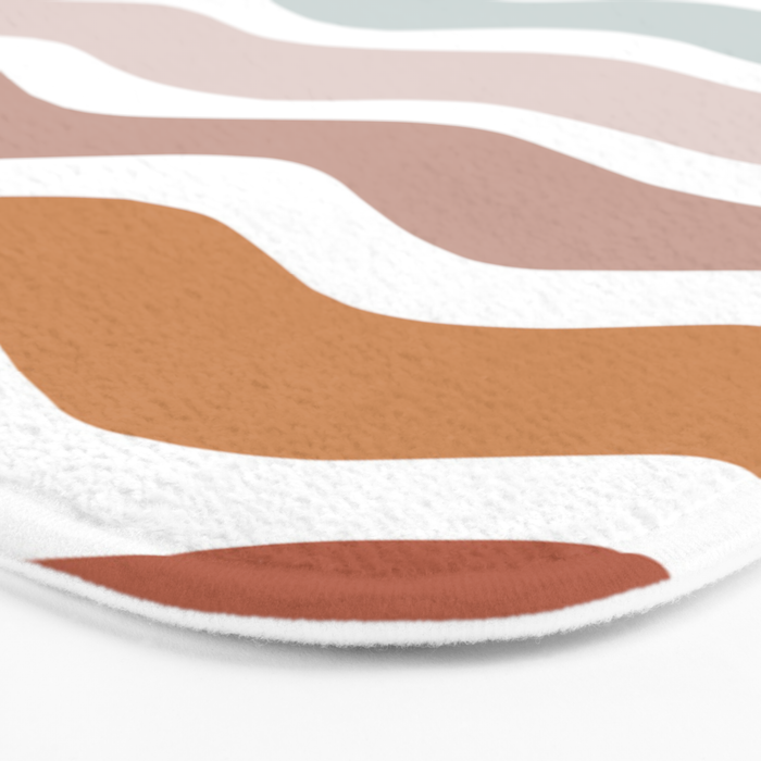 Rainbow Waves Bath Mat Gallery Image 3