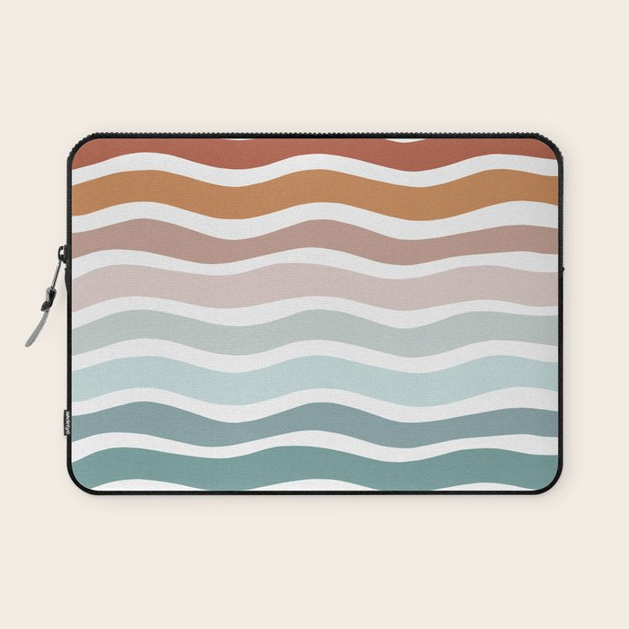 Rainbow Waves Laptop Sleeve Gallery Image 1
