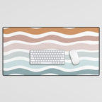 Rainbow Waves Desk Mat Gallery Image 1