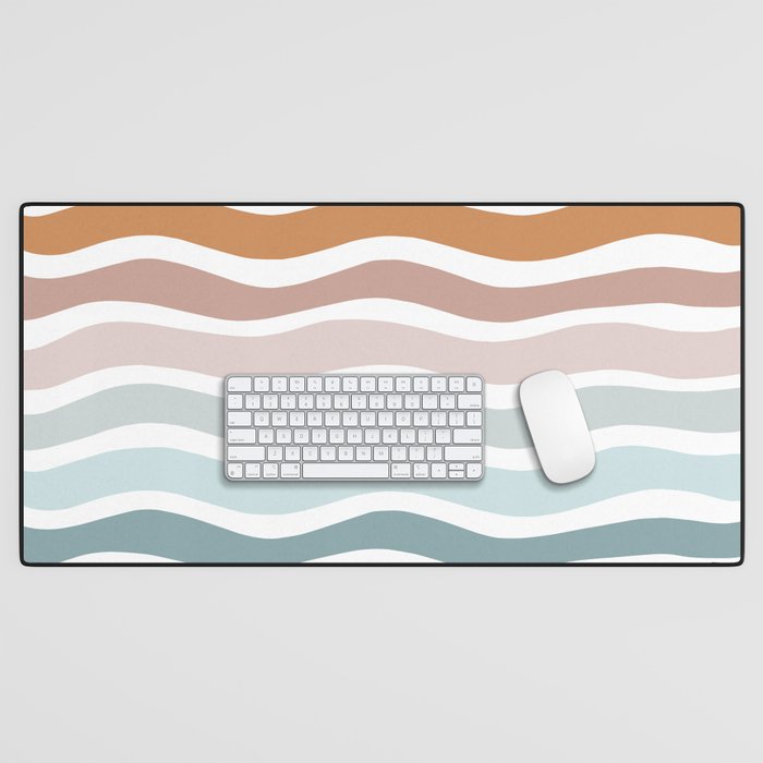 Rainbow Waves Desk Mat Gallery Image 1