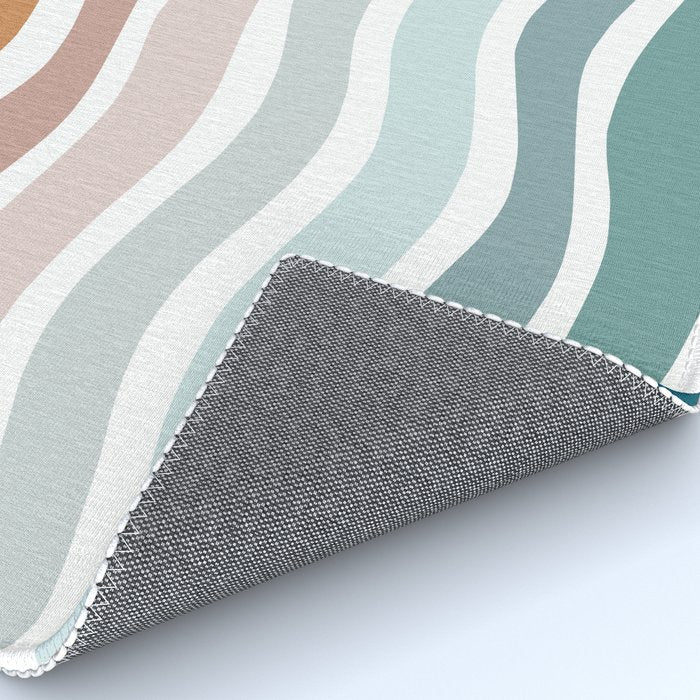 Rainbow Waves Rug Gallery Image 4