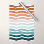 Rainbow Waves Wrapping Paper Gallery Image 1