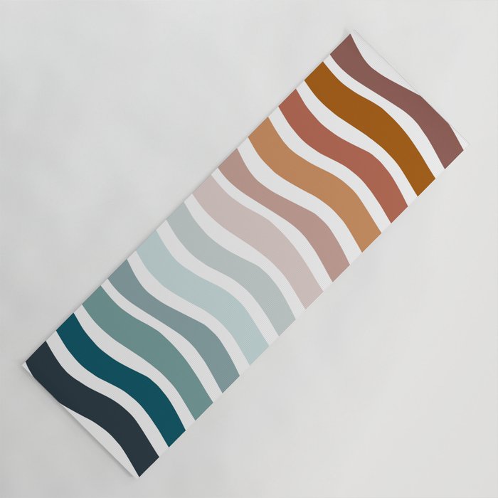 Rainbow Waves Yoga Mat Gallery Image 1