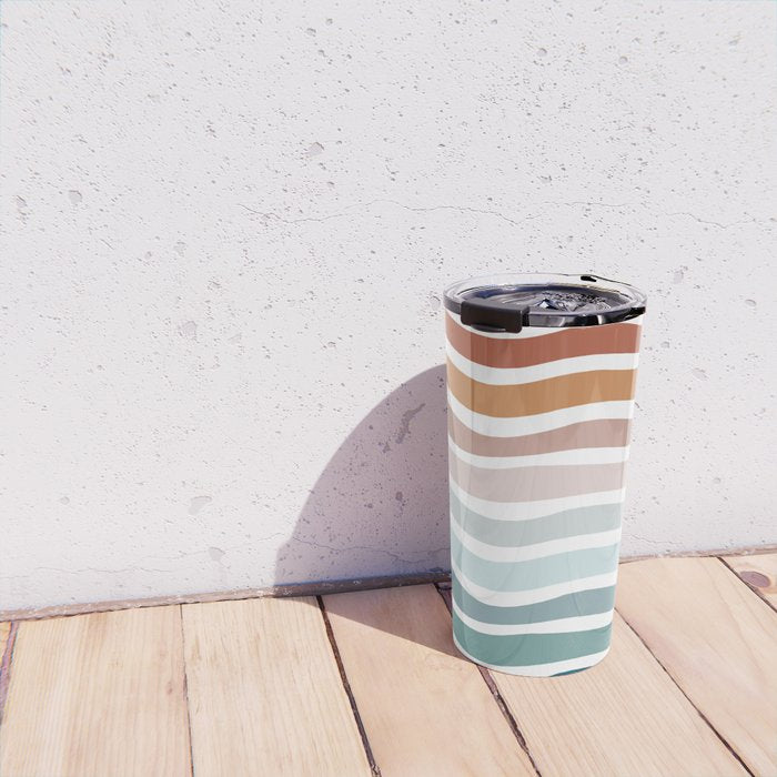 Rainbow Waves Travel Mug Gallery Image 4