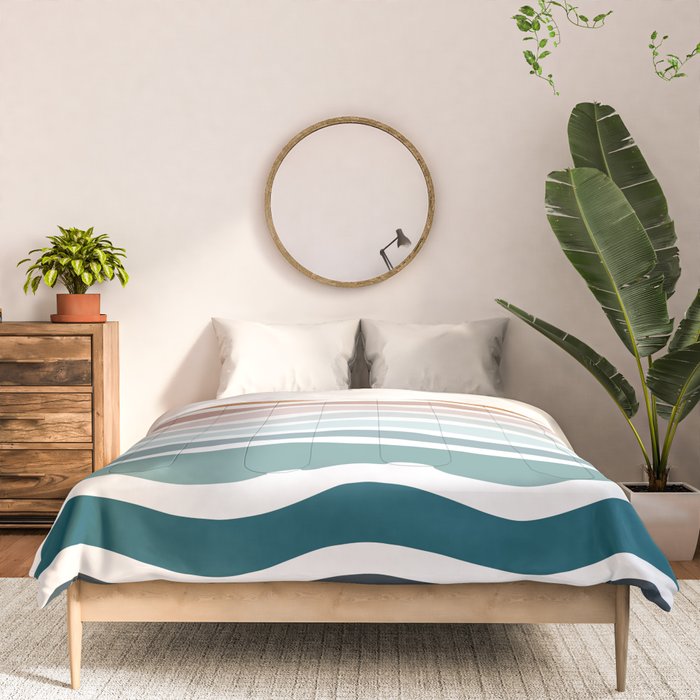 Rainbow Waves Comforter Gallery Image 3