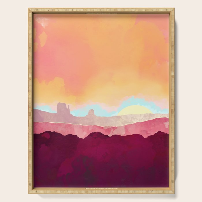 Scarlet Desert Serving Tray Gallery Image 1