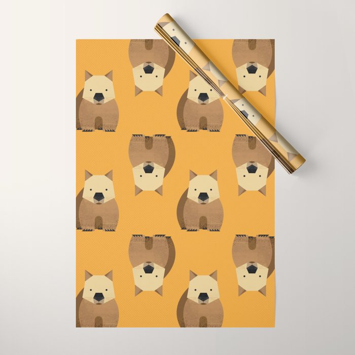 Whimsy Wombat Wrapping Paper