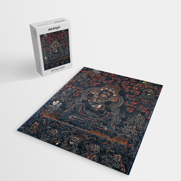 Mahakala Protector Tibetan Buddhist Thangka Jigsaw Puzzle Gallery Image 2