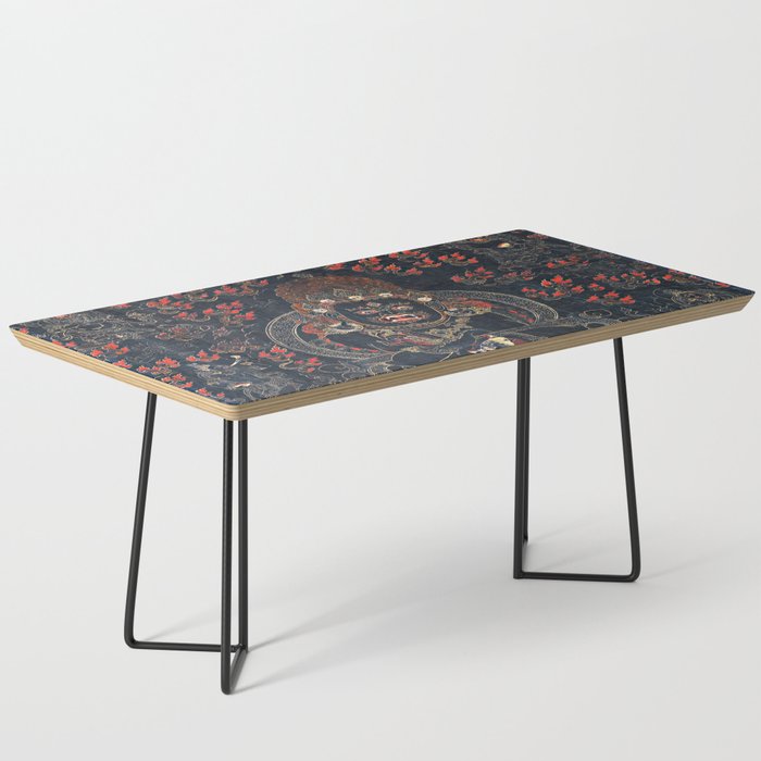 Mahakala Protector Tibetan Buddhist Thangka Coffee Table Gallery Image 1