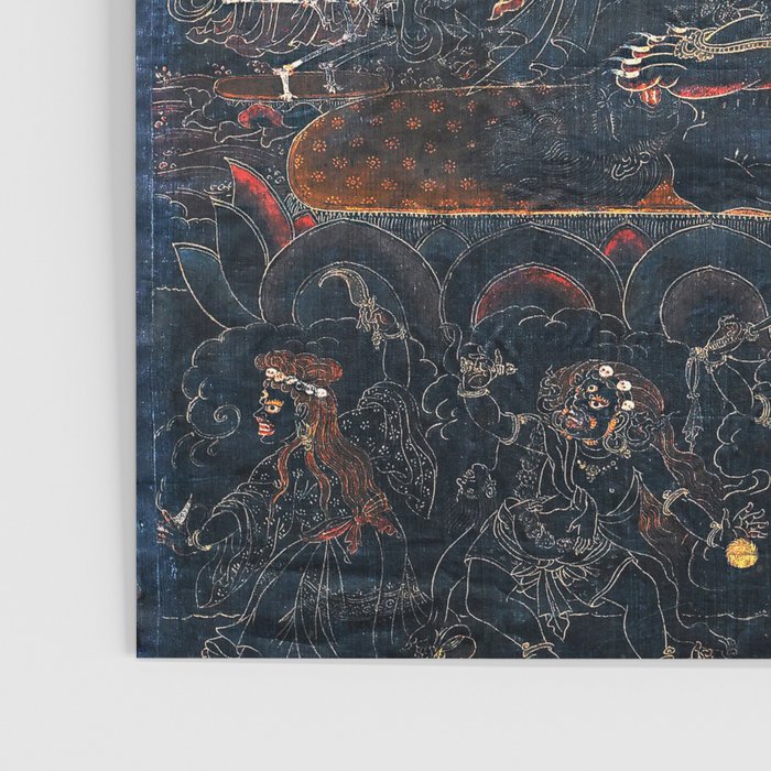 Mahakala Protector Tibetan Buddhist Thangka Poster Gallery Image 3