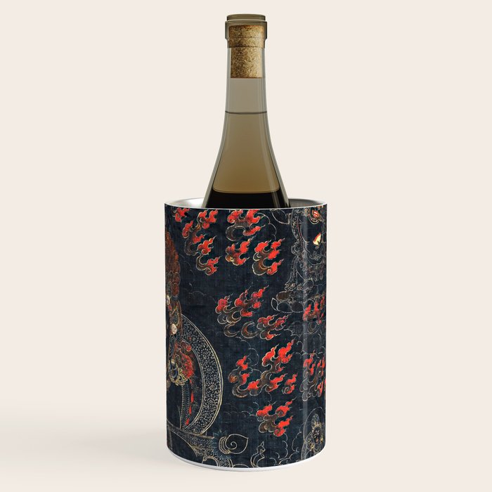 Mahakala Protector Tibetan Buddhist Thangka Wine Chiller Gallery Image 3