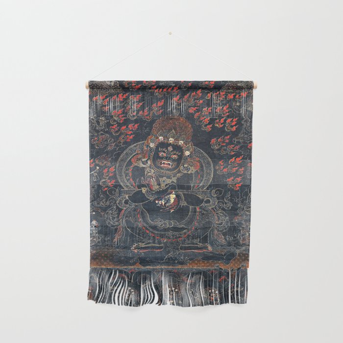 Mahakala Protector Tibetan Buddhist Thangka Wall Hanging Gallery Image 1
