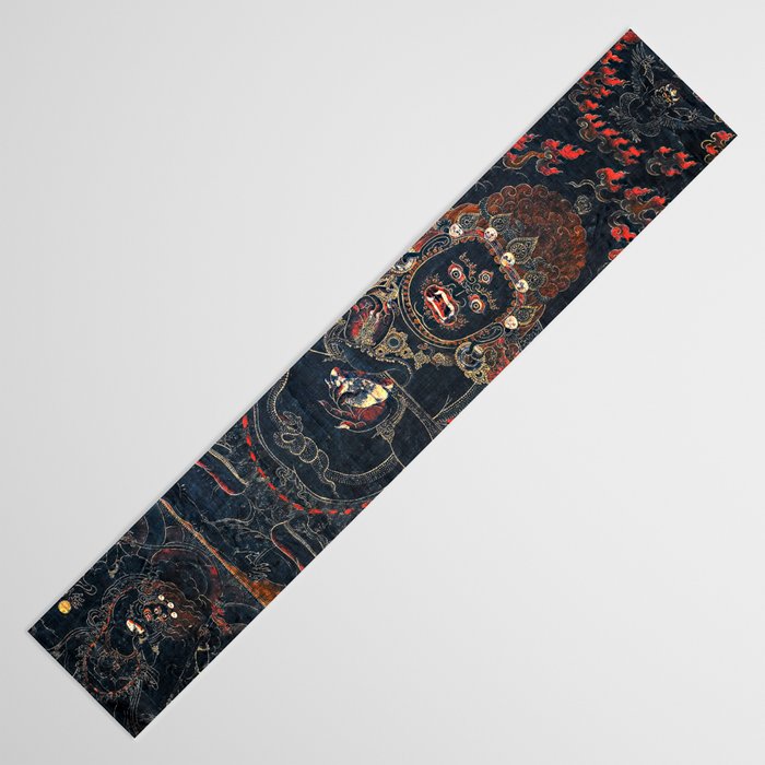 Mahakala Protector Tibetan Buddhist Thangka Table Runner Gallery Image 3