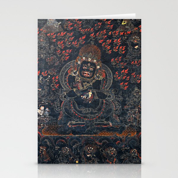 Mahakala Protector Tibetan Buddhist Thangka Stationery Card Gallery Image 1