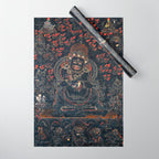 Mahakala Protector Tibetan Buddhist Thangka Wrapping Paper Gallery Image 1