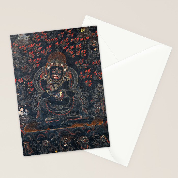 Mahakala Protector Tibetan Buddhist Thangka Stationery Card Gallery Image 2