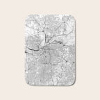 Kansas City White Map Bath Mat Gallery Image 1