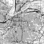 Kansas City White Map Coffee Mug Gallery Image 2