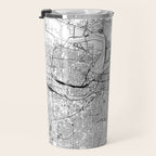 Kansas City White Map Travel Mug Gallery Image 3