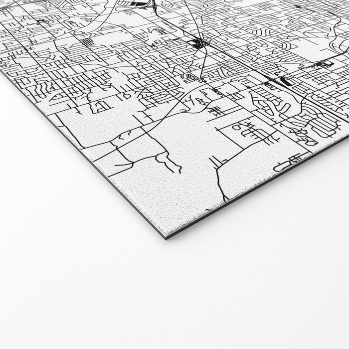Kansas City White Map Welcome Mat Gallery Image 2