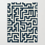 maze in dark blue Poster Gallery Image 4