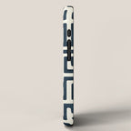 maze in dark blue iPhone Case Gallery Image 2